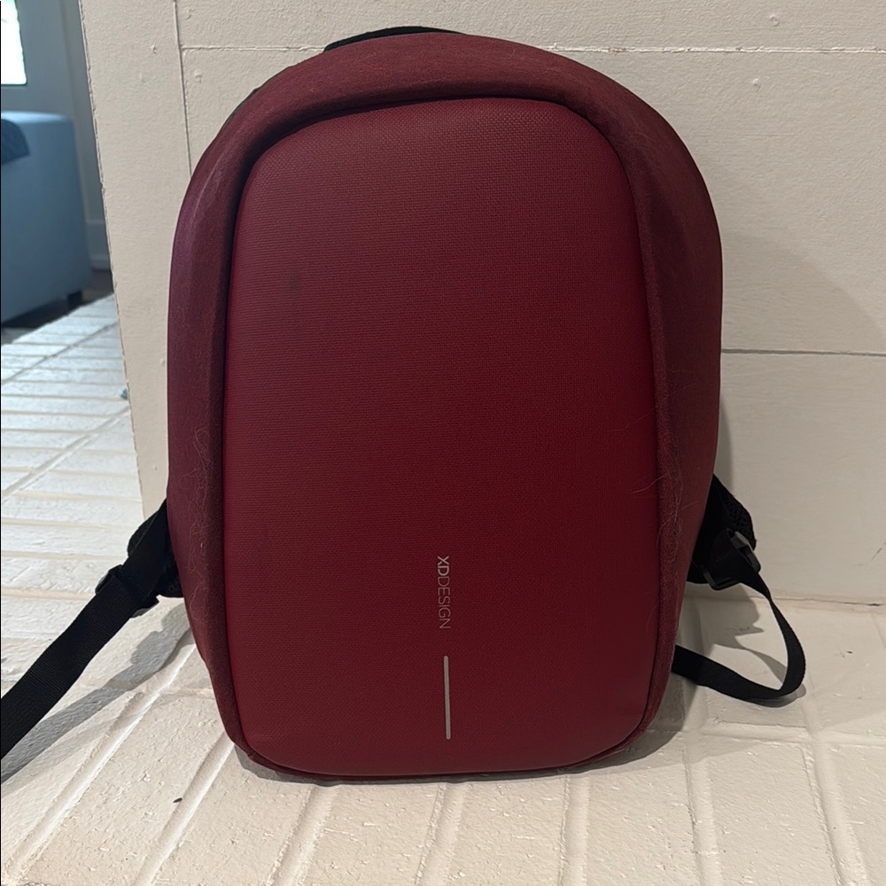 Anti-Theft Red Backpack XD Design